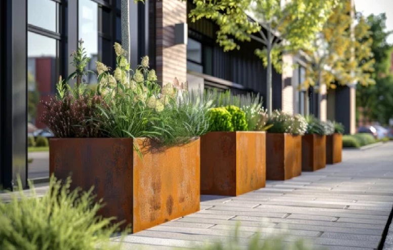 Duurzaamheid van cortenstaal in tuinontwerpen